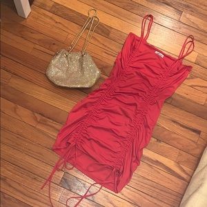 Red Ruche Dress ❤️